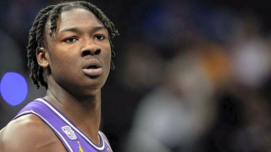 Adou Thiero explains how Bronny James helped him score his first points with LA Lakers