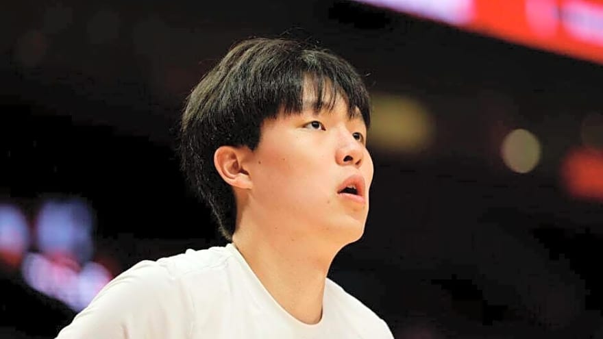 Yang Hansen explains why he cried after fouling out of Portland Trail Blazers preseason game