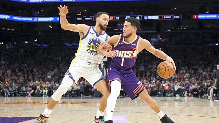 Stephen Curry explains why he wore Devin Booker’s sneakers, shares insight into their relationship