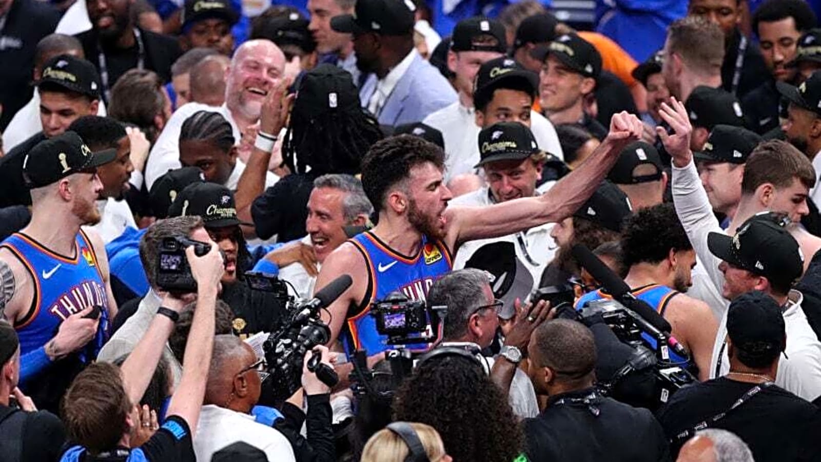 Chet Holmgren responds after learning he set all-time NBA Finals Game 7 record in OKC Thunder win