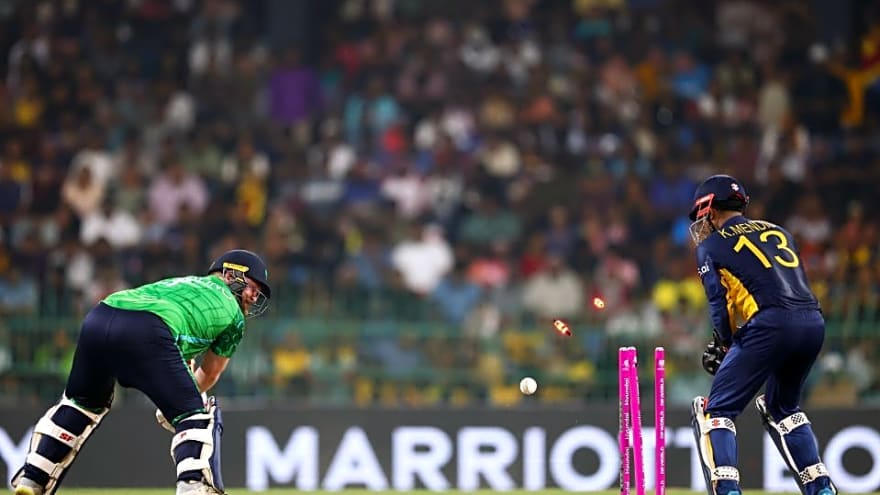 Video of the Day: T20 World Cup 2026 - Maheesh Theekshana pinpoint yorker castles Paul Stirling in Colombo