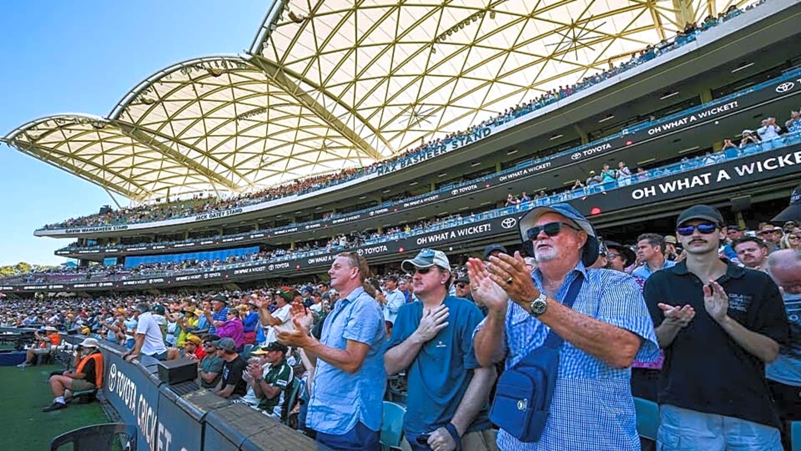 Ashes 2025-26: Spectators create attendance records in Adelaide Test