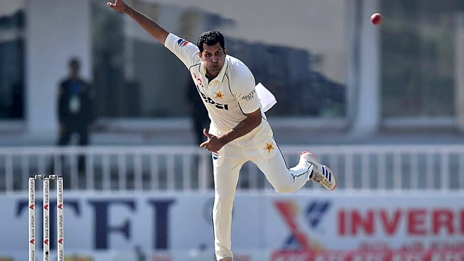 Pakistan’s Asif Afridi becomes oldest bowler to take five wickets on Test debut