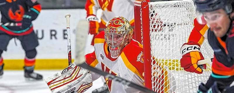 Flames recall Arsenii Sergeev, will make first NHL start against Kings