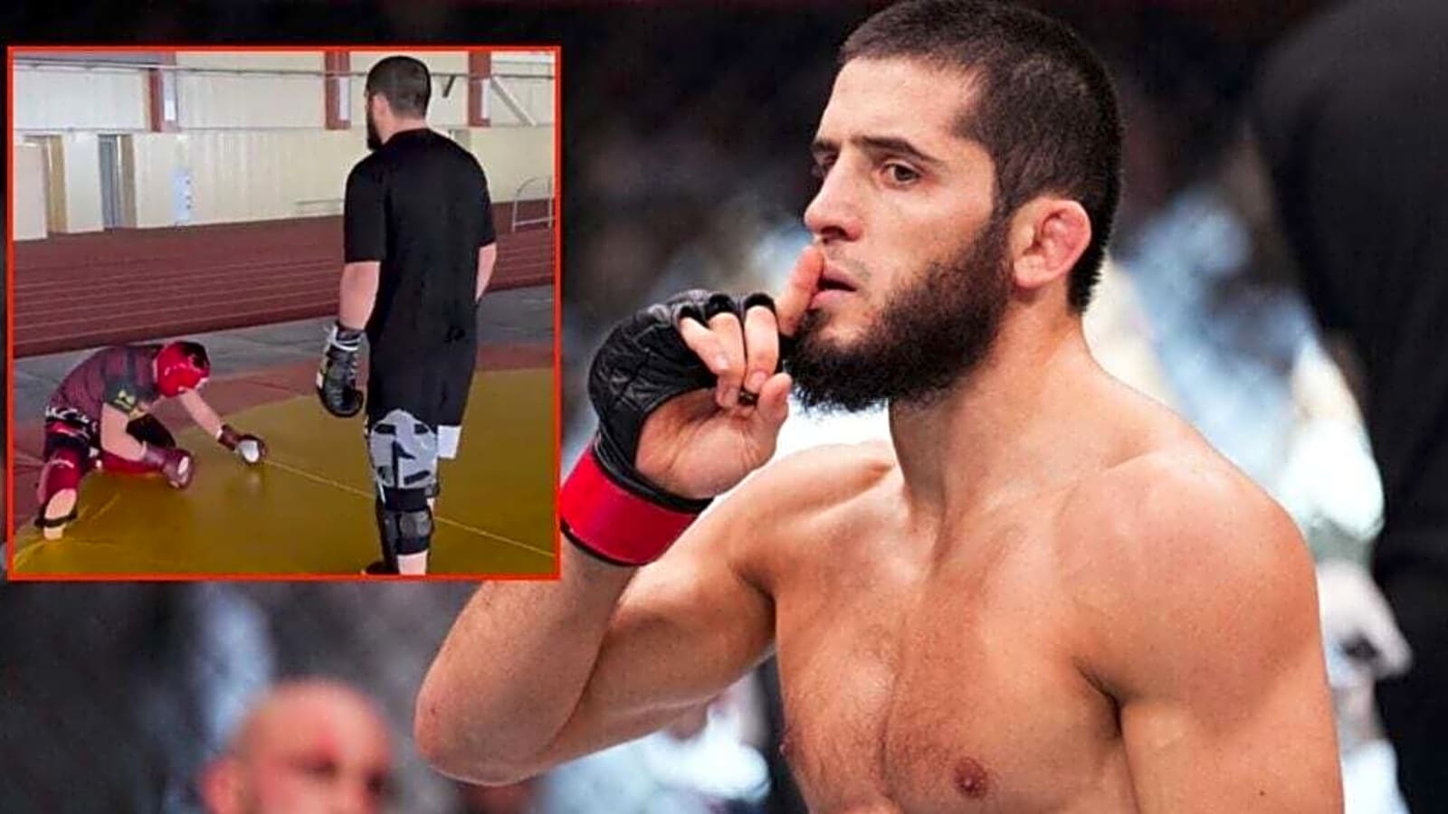 Islam Makhachev floors ‘unprepared’ sparring partner with nasty body shot: ‘Now he’s suffering’