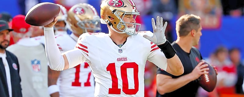 49ers announce Mac Jones as starter vs. Rams; Brock Purdy questionable