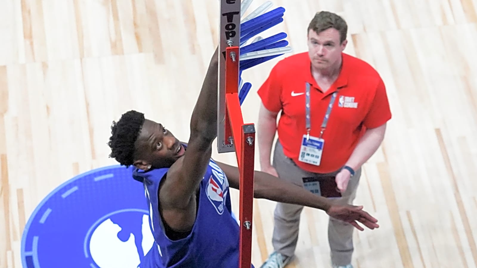 AJ Dybantsa shows off 42-inch vertical at NBA Draft Combine