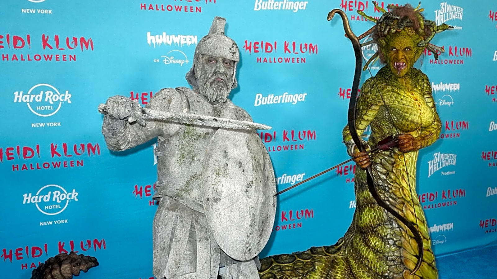 Heidi Klum turns into Medusa for Halloween