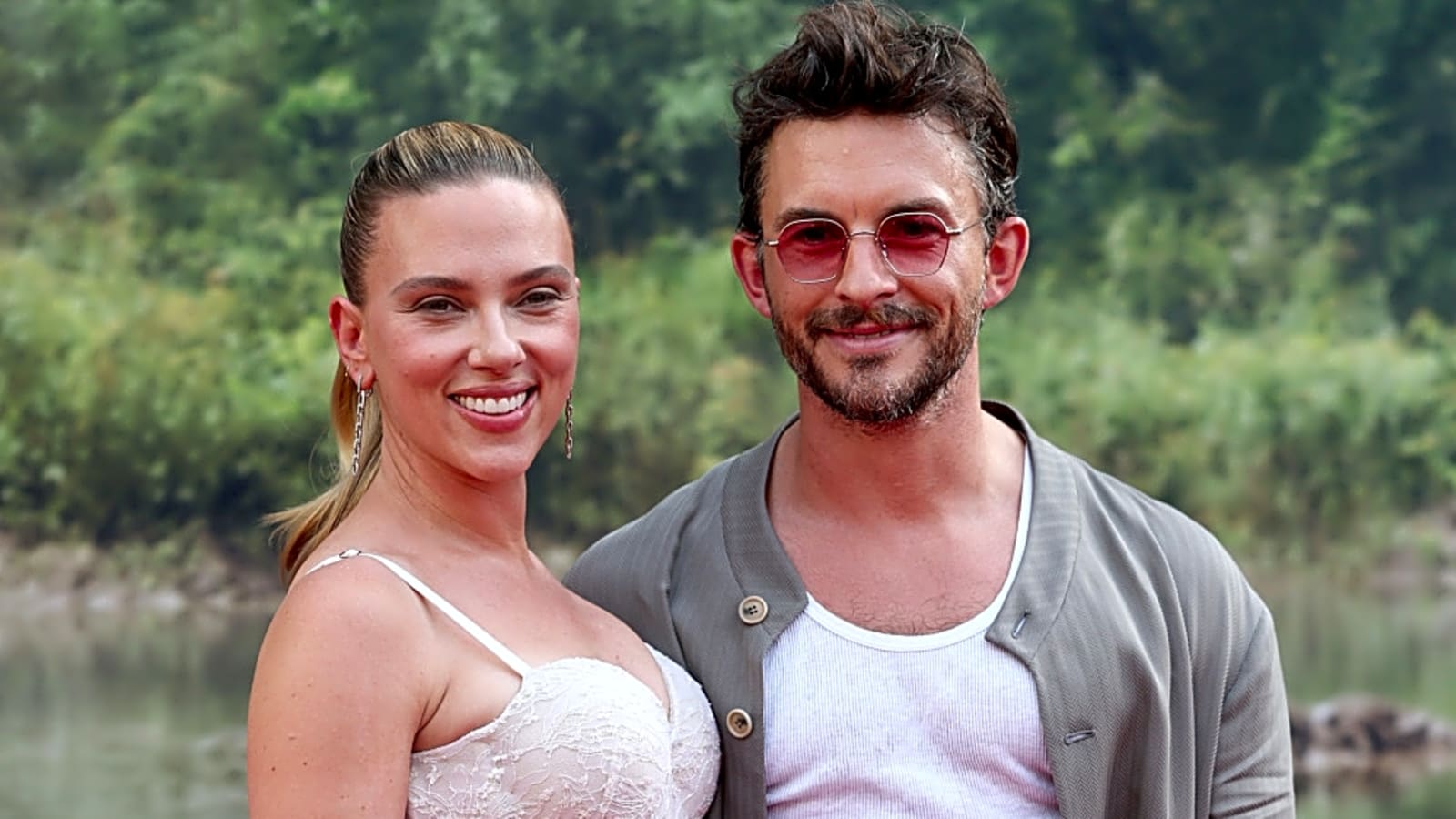 Scarlett Johansson reveals reaction to her and Jonathan Bailey&#39;s viral red carpet kisses
