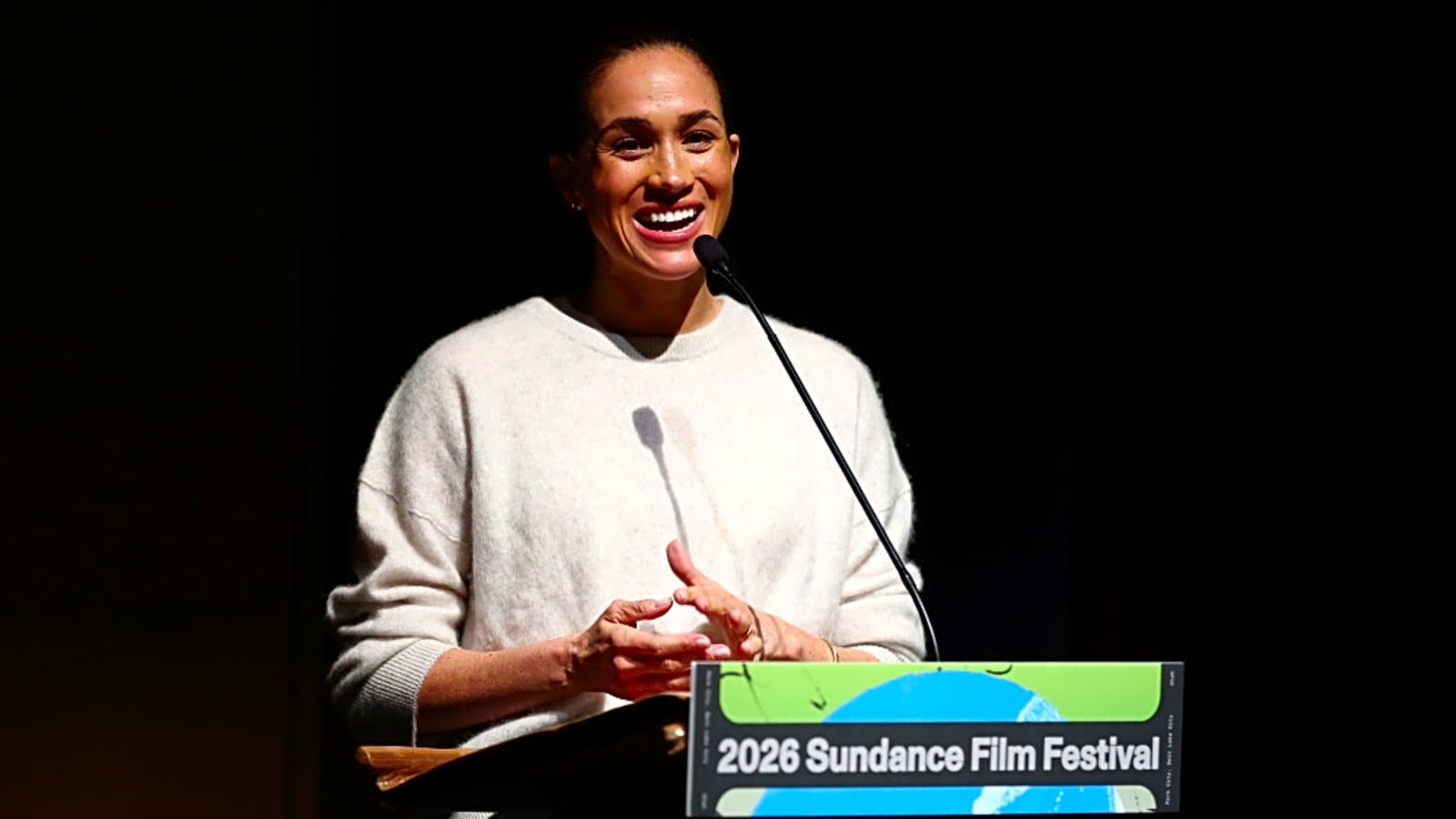 Meghan, Duchess of Sussex says she has lived ‘very hard’ life in public eye at paid Oz event