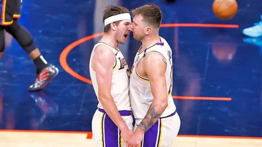 Luka Doncic Keeps It Simple About Playing With Austin Reaves After Dominant Performance