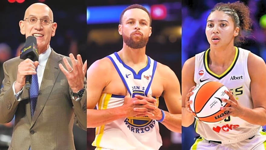 Stephen Curry Jokingly Blames Adam Silver After Azzi Fudd Calls Him Out for Missing Her UConn Games