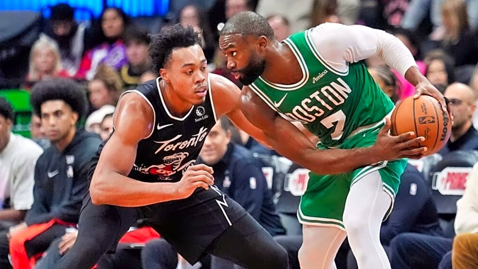 Scottie Barnes Accidentally Takes Out Cameraman, Then Immediately Checks on Him in Classy Moment