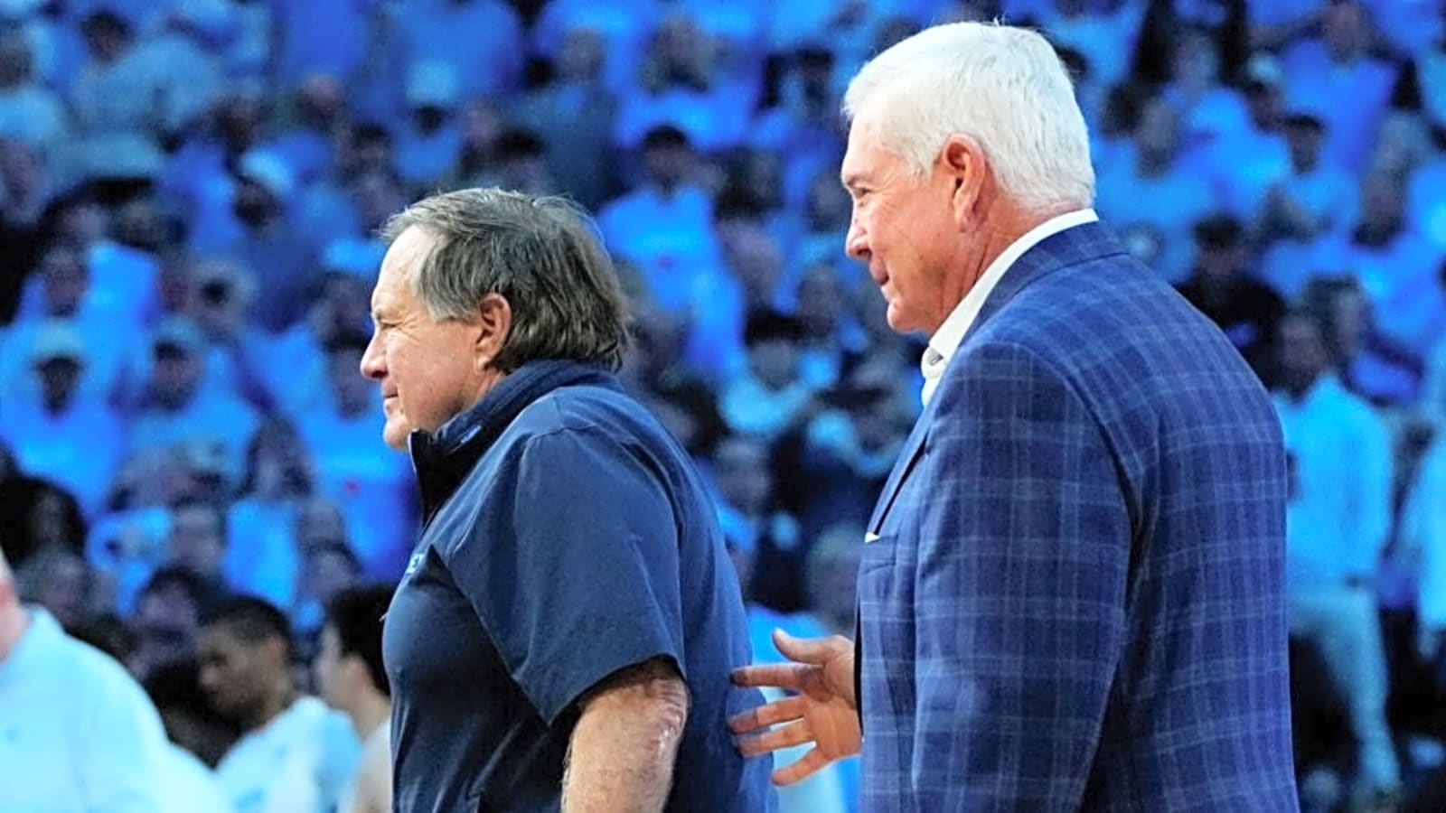Bill Belichick Shuts Down Mack Brown Talk at UNC