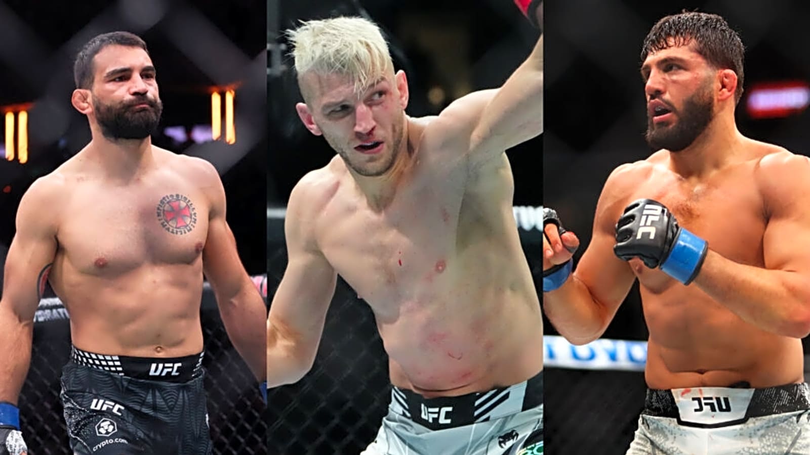 Dan Hooker Drops Arman Tsarukyan Reference Mid-Faceoff With Benoit Saint-Denis