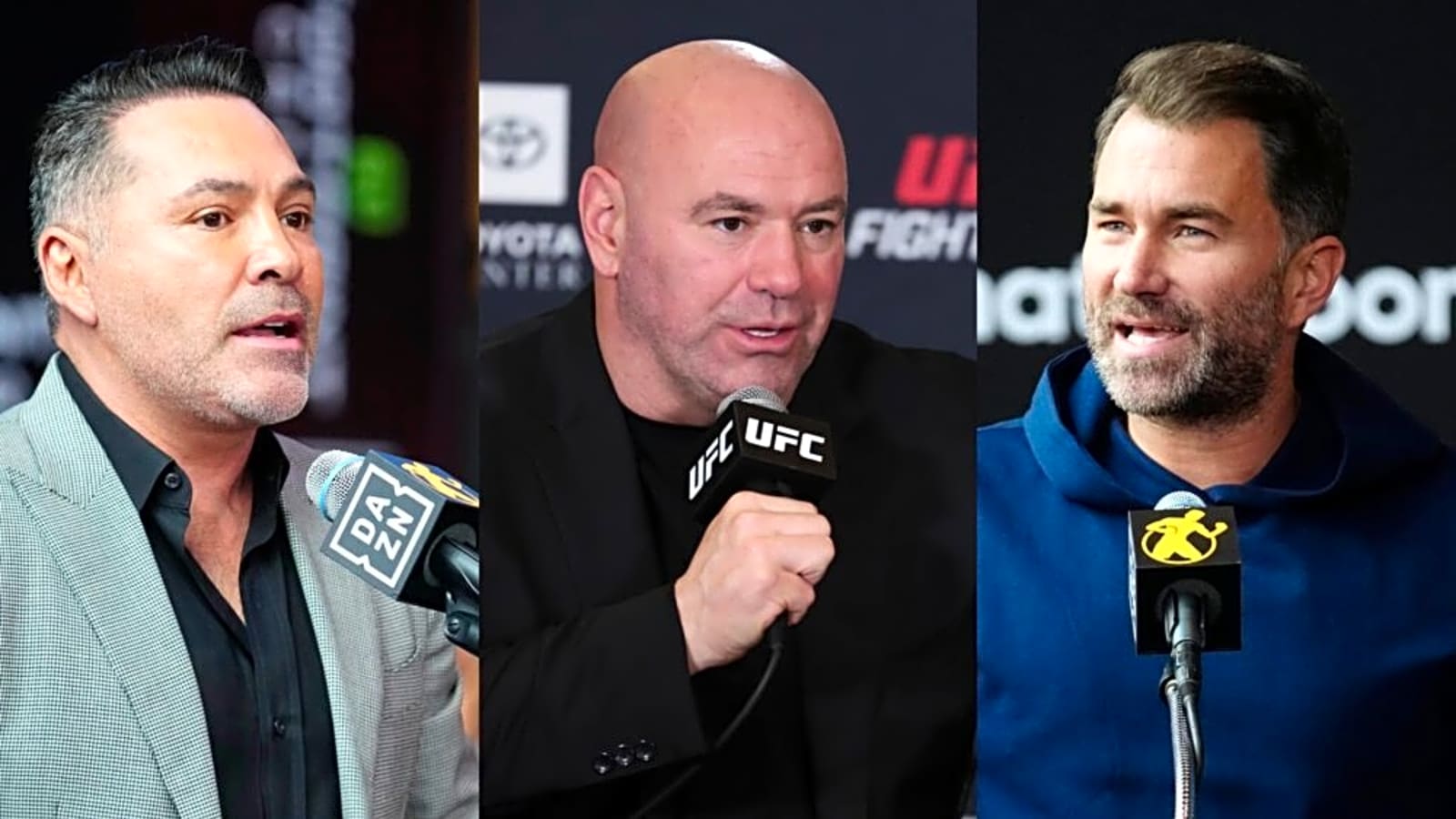 Oscar De La Hoya Drops Surprising Verdict on Hypothetical Dana White vs Eddie Hearn Fight