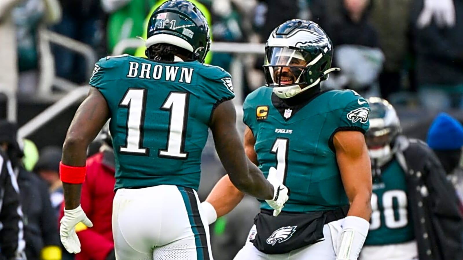 Jalen Hurts Sounds Off On AJ Brown Following Wideout’s Costly Drops vs. 49ers