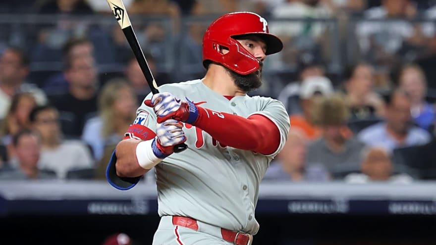 Phillies' Kyle Schwarber inches closer to franchise history