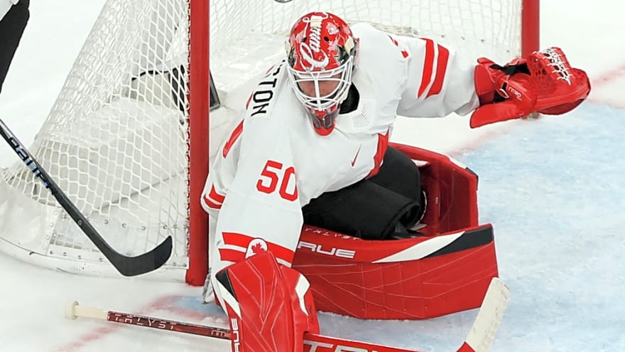 Canada's Jordan Binnington answers doubters in Olympic debut 