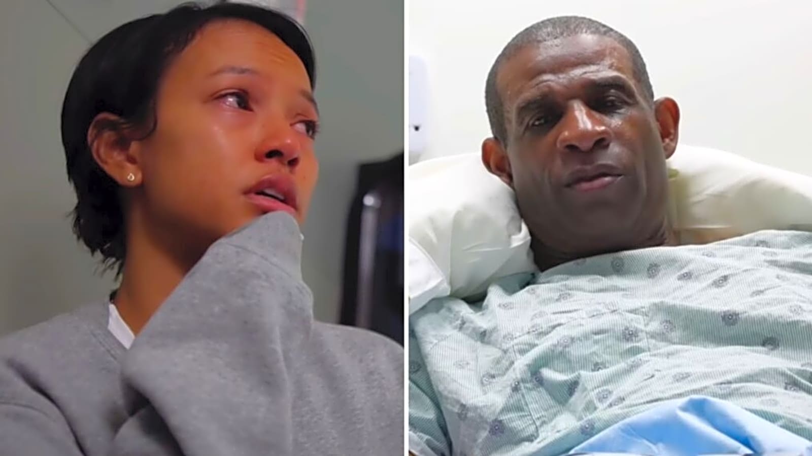 Deion Sanders’ Rumored Girlfriend Karrueche Tran Breaks Down as He Undergoes Cancer Surgery