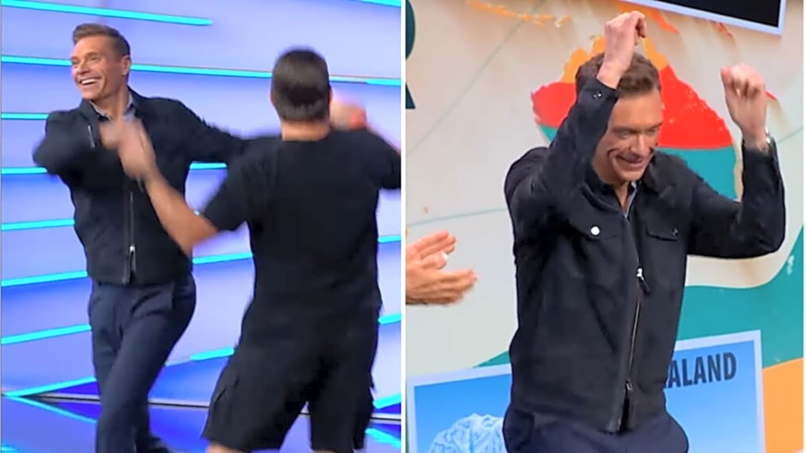 ‘Ryan Seacrest Dances With His ‘Wheel of Fortune’ Stunt Double