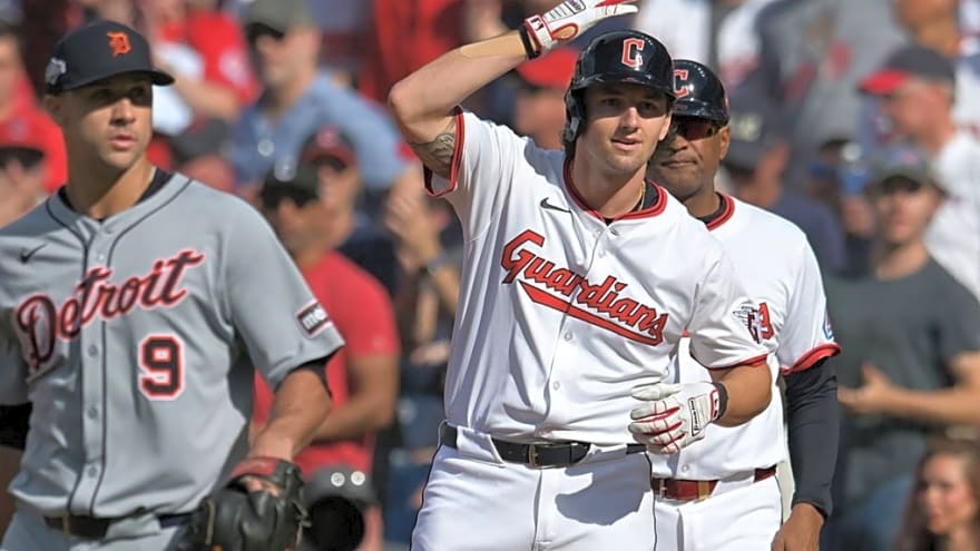 Guardians’ Chase DeLauter’s first MLB hit comes in Game 3 vs Tigers