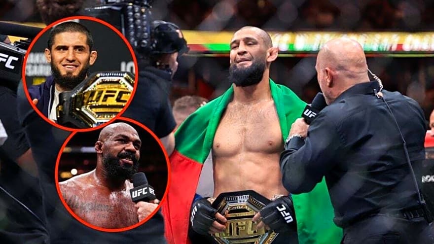 Islam Makhachev and Jon Jones react to Khamzat Chimaev’s UFC 319 title win