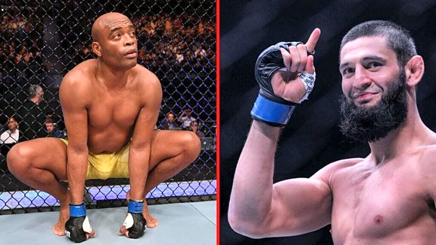 New video shows what Anderson Silva told Khamzat Chimaev days before his UFC title win
