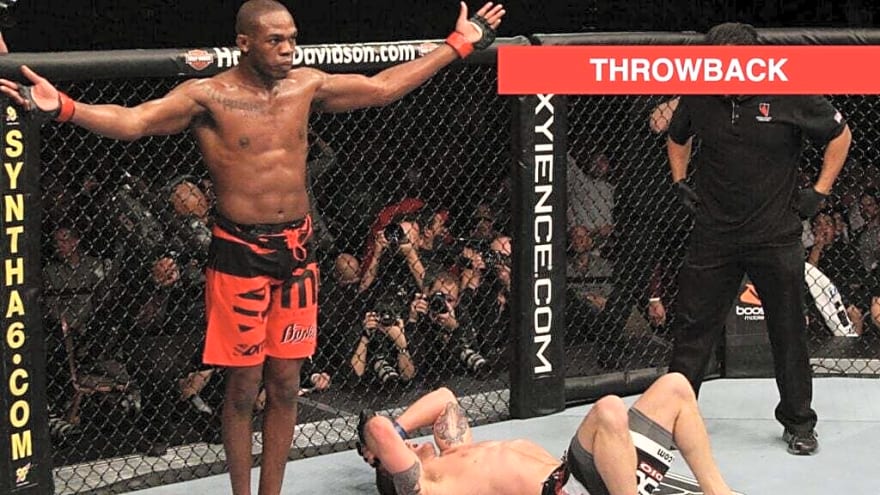 Jon Jones fell to the floor after what Joe Rogan told him moments after he choked out a future champ