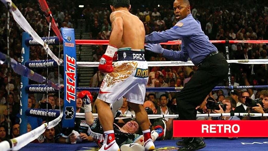 Manny Pacquiao walked out with WWE legend before scoring the most brutal KO of his career