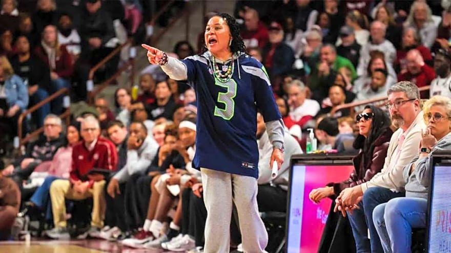 Dawn Staley rocks Seahawks’ Nick Emmanwori jersey amid South Carolina rout