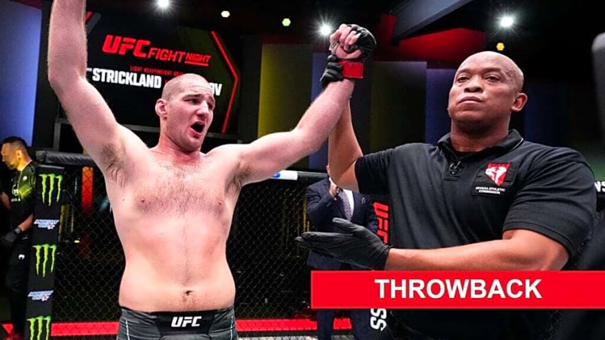 Sean Strickland beat current top contender on short notice to earn his only UFC light heavyweight win
