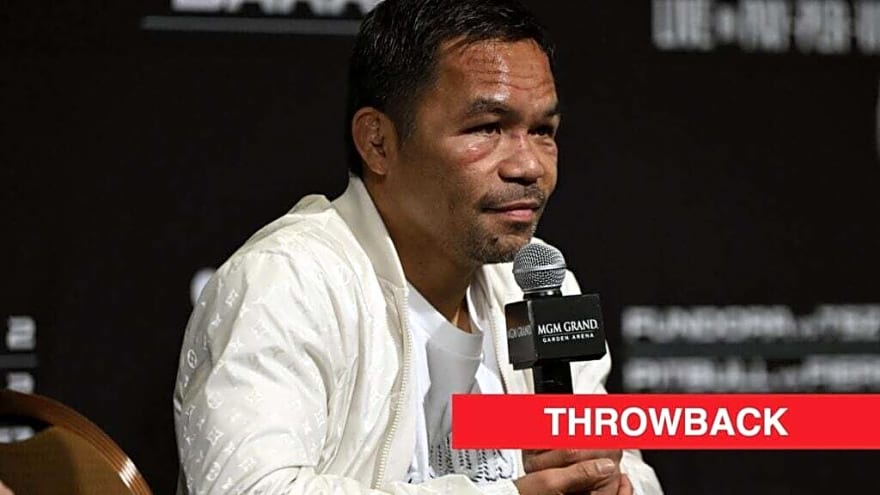Manny Pacquiao admitted ending retirement for financial reasons after making major career switch