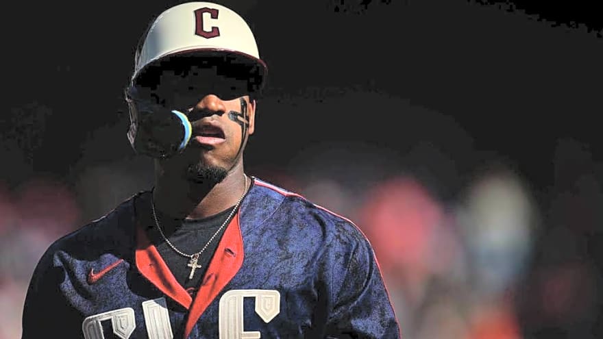 Guardians’ Angel Martinez exits Red Sox game with foot injury
