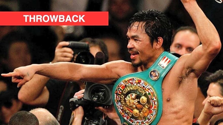 Manny Pacquiao made his opponent’s wife flee the arena by brutally beating legend to make history