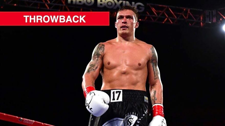 Oleksandr Usyk dethroned unbeaten world champion in front of future rival on commentary duty in 2016