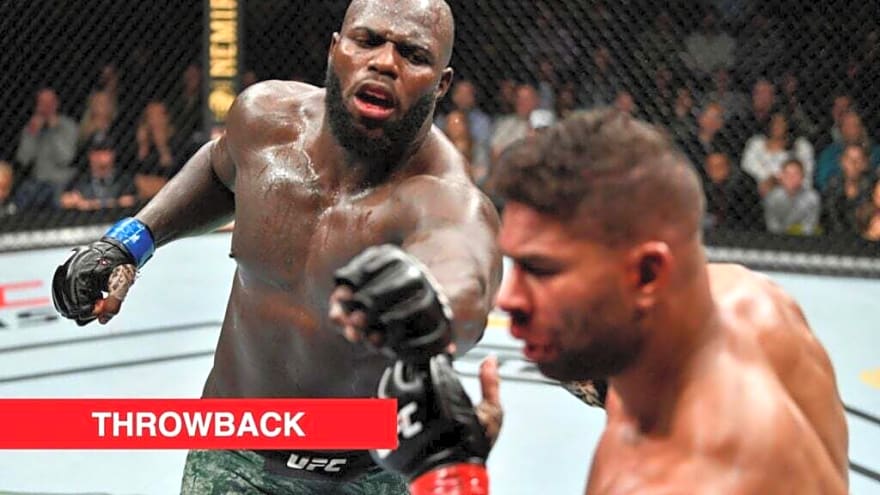 UFC heavyweight’s buzzer-beating KO exploded legend’s lip in one of the most gruesome Octagon injuries