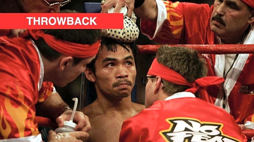 Manny Pacquiao was being dominated before scoring brutal face-plant KO to win his first world title