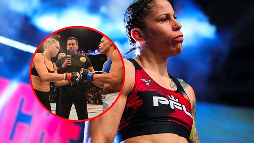 First woman to step into UFC Octagon wins second title by brutal KO at PFL World Tournament
