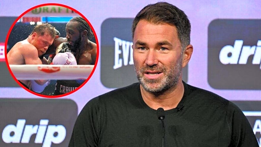 ‘He knew’… Eddie Hearn reveals Canelo Alvarez’s stance on fighting Terence Crawford while he was signed to Matchroom
