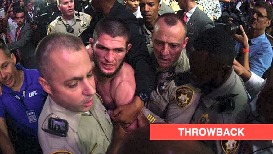 Khabib Nurmagomedov’s 2-word reaction showed his thoughts on being fined $500k for the UFC 229 brawl