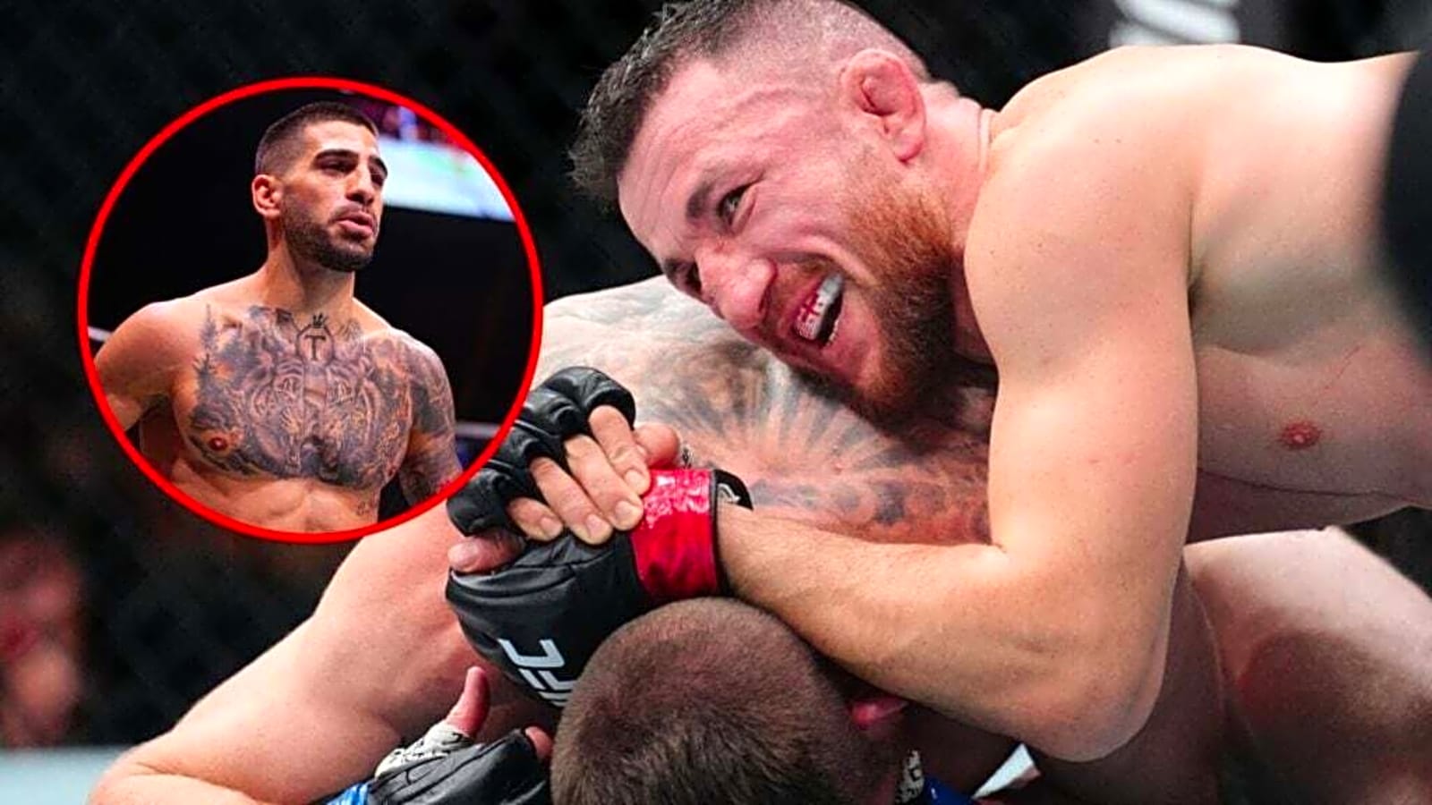 Ilia Topuria reacts to Merab Dvalishvili’s latest dominant title defense at UFC 320