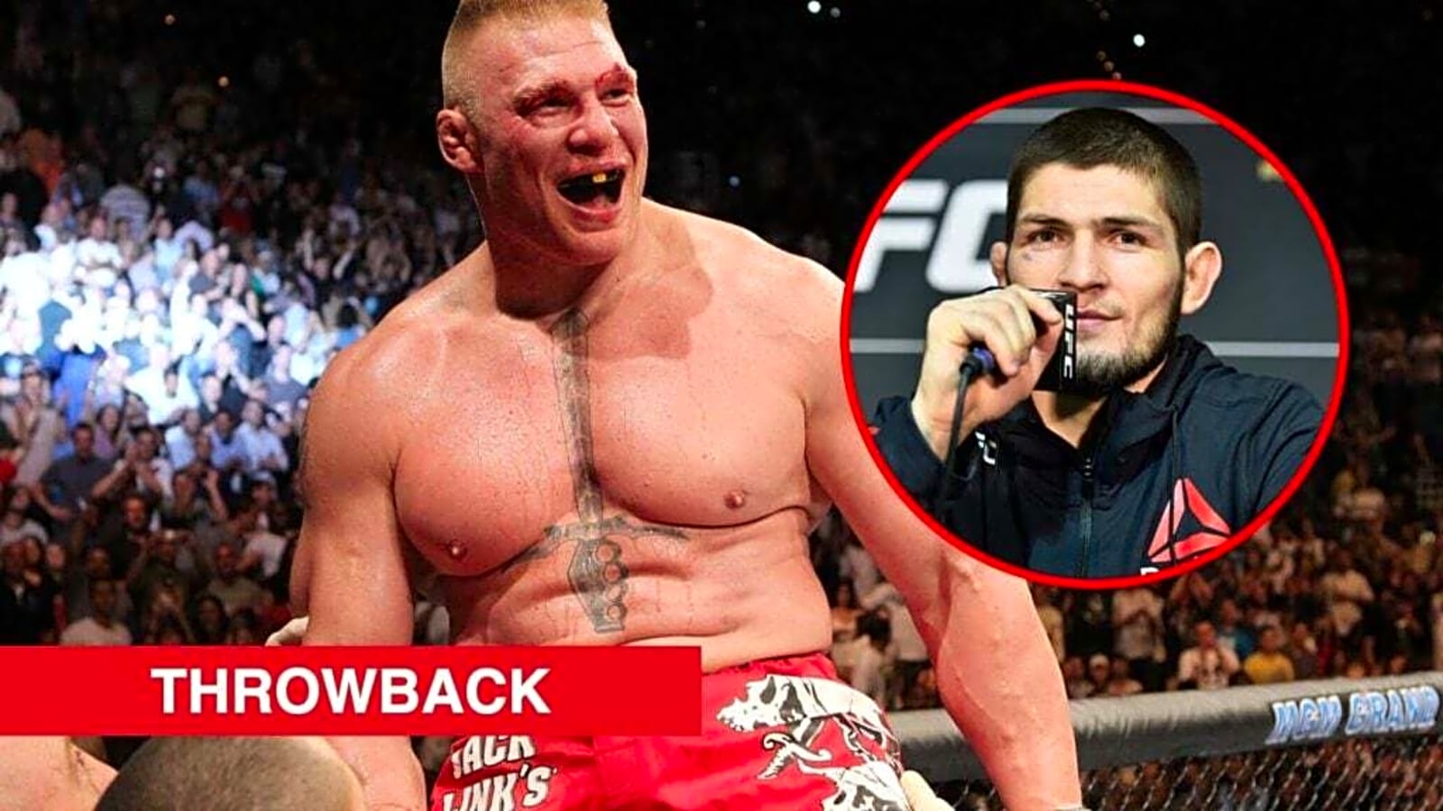 Khabib Nurmagomedov offered to ‘smash’ Brock Lesnar in WWE while suspended from UFC