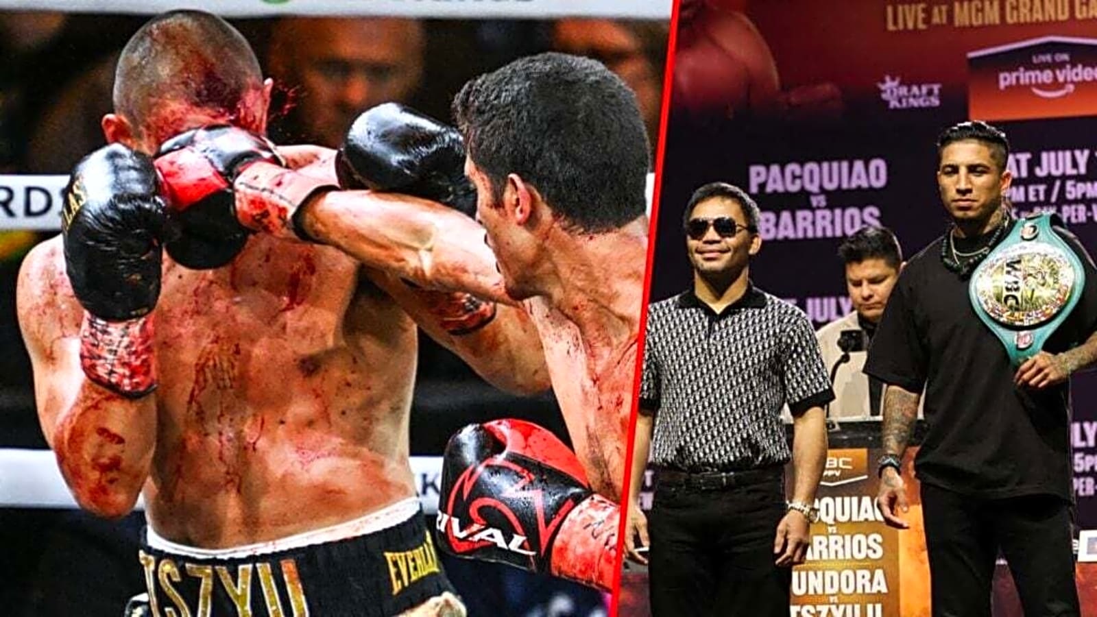 Manny Pacquiao undercard will see the son of a legend rematch one of boxing’s giants after bloodbath first encounter