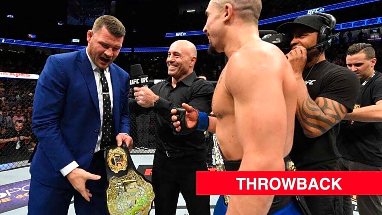 UFC champion threw his title on the floor after Robert Whittaker and Yoel Romero saved the UFC with Fight of the Year contender