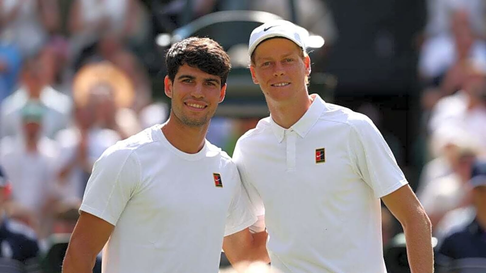 What Carlos Alcaraz did as Jannik Sinner returned to court as Wimbledon champion, spotted by Marion Bartoli