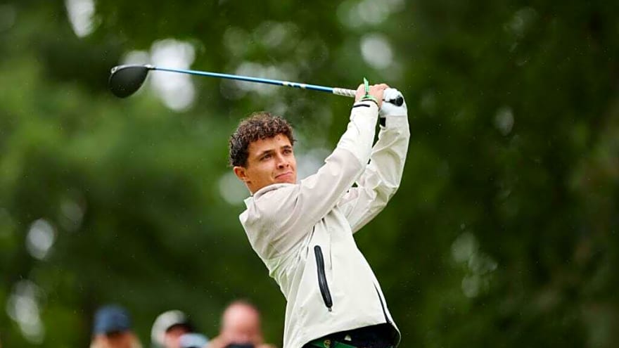 When Lando Norris played golf with Lewis Hamilton after seeing him at the driving range