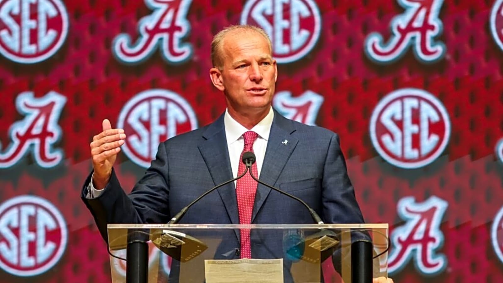 Kalen DeBoer at 2025 SEC Media Days
