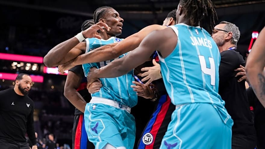 Hornets-Pistons Erupts in Chaos: 4 Players Ejected After Brawl
