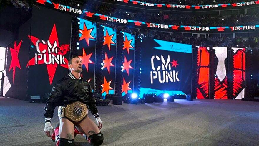 WWE star CM Punk channels Michael Jordan and Chicago Bulls in epic entrance at Elimination Chamber